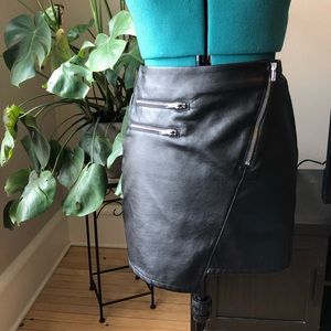 Faux Leather Skirt - H&M
